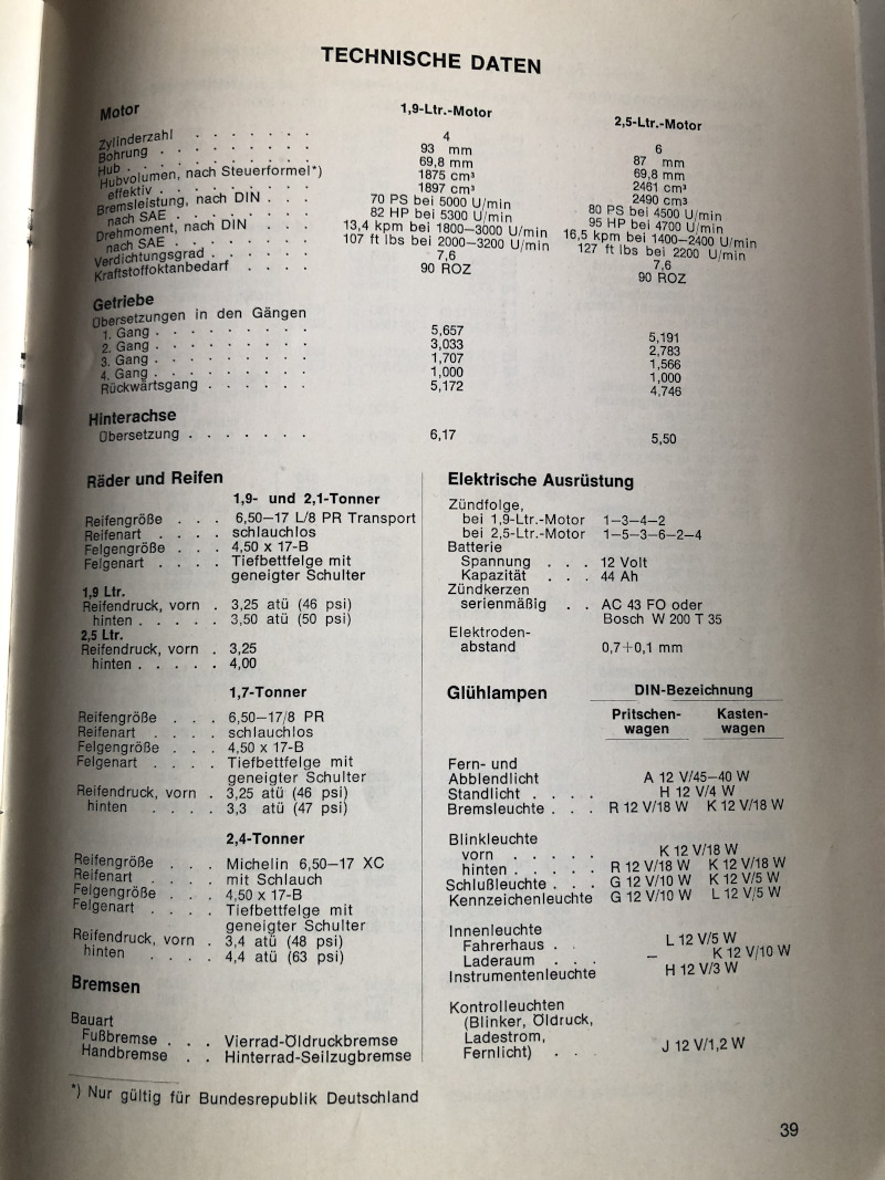 Opel Blitz 4 operating instructions 1968 Manual Handbook Board Book BA